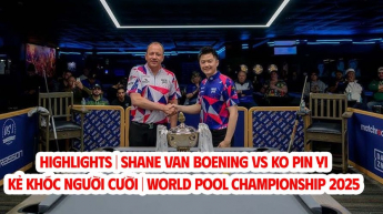 Highlights Shane Van Boening vs Ko Pin Yi - KẺ KHÓC NGƯỜI CƯỜI - World Pool Championship 2025