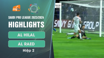 Al Hilal vs Al Raed - Hiệp 2 Bàn thắng phút cuối cùng - Saudi Pro League 23/2024